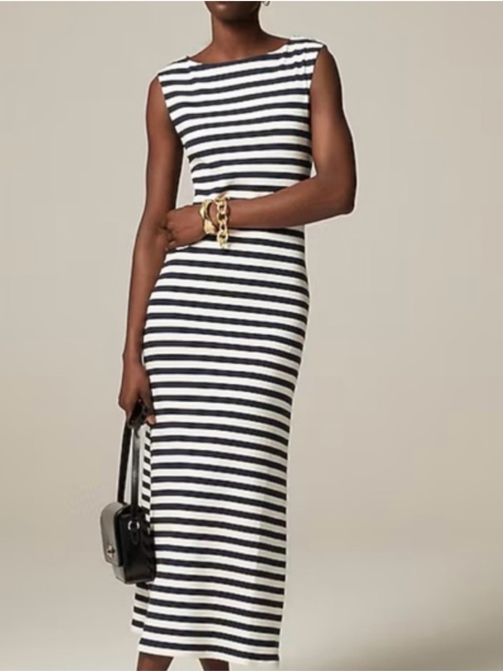 J. Crew Boatneck Knit Midi Dress